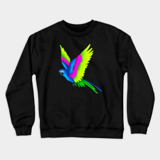 Colorful Parrot Crewneck Sweatshirt